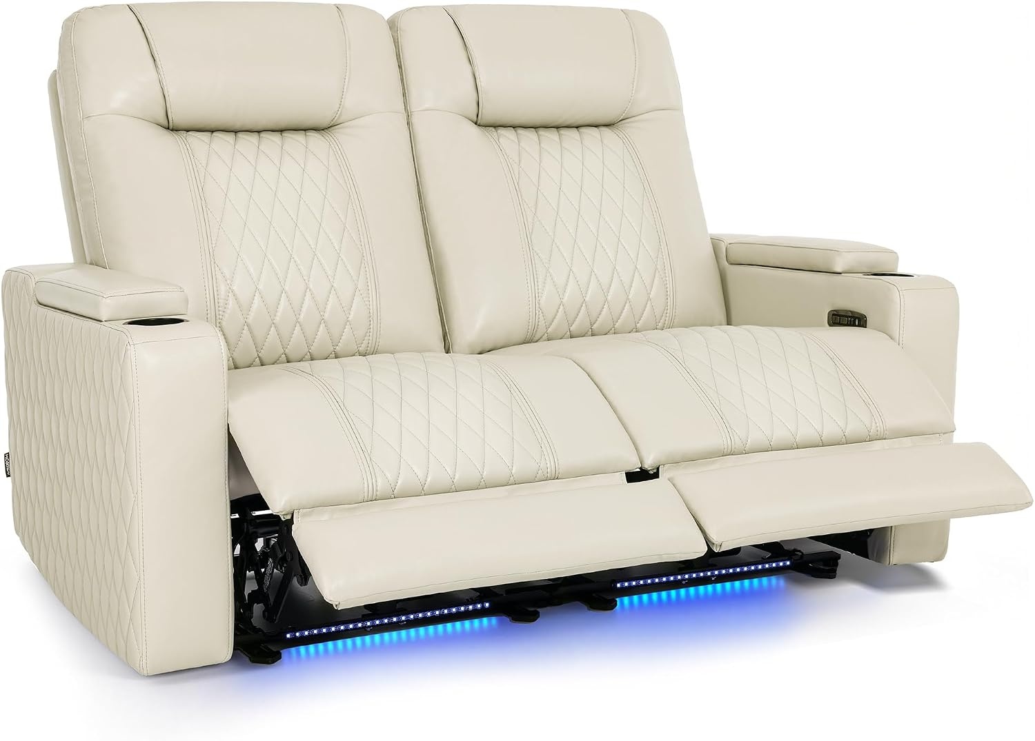 image:imageMCombo 80 Zero Gravity Oversized Power Reclining Loveseat with Adjustable Headrest for Living Room Double Recliner Sofa with USB amp Type C Armrest Storage amp LED Light HTS401SETBeige