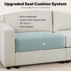image:imageMCombo 116 Oversized Sectional Couch Sofa with Storage Ottoman PetFriendly Cloud Couch with FSC Certified 26 Deep Seat Sofa for Living Room Chenille S6366 GreyBeige