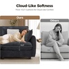 image:imageMCombo 152 Oversized Cloud Sectional Couch Sectional Sofa with FSC Certified U Shaped Couch with Ottoman for Living Room Chenille S0701 BeigeBlack
