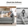 image:imageMCombo 152 Oversized Cloud Sectional Couch Sectional Sofa with FSC Certified U Shaped Couch with Ottoman for Living Room Chenille S0701 BeigeGrey