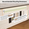 image:imageMCombo 2YearNonFading 8 x 7ft Retractable Patio Awning Fully Assembled Manual Sunshade with Aluminum Frame 100 Acrylic Fabric Outdoor Window Awning for Deck Balcony Yard Beige 8 x 7ftBeige