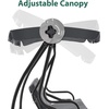 image:imageMCombo 3 Seat Patio Swing Chair Outdoor Swing with Adjustable Canopy Weather Resistant Steel Frame Porch Swing Sets for Backyard Poolside Balcony 4090 BurgundyDark Grey