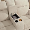 image:imageMCombo 646 Wall Hugger Power Loveseat Recliner Sofa with USB Ports Reclining Loveseat for Small Spaces Living Room RV Fabric PR635M1 Navy BlueBeige