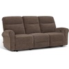 image:imageMCombo 646 Wall Hugger Power Loveseat Recliner Sofa with USB Ports Reclining Loveseat for Small Spaces Living Room RV Fabric PR635M1 Navy BlueDark Brown