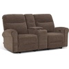 image:imageMCombo 646 Wall Hugger Power Loveseat Recliner Sofa with USB Ports Reclining Loveseat for Small Spaces Living Room RV Fabric PR635M1 Navy BlueDark Brown