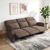 image:imageMCombo 646 Wall Hugger Power Loveseat Recliner Sofa with USB Ports Reclining Loveseat for Small Spaces Living Room RV Fabric PR635M1 Navy BlueDark Brown