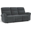 image:imageMCombo 646 Wall Hugger Power Loveseat Recliner Sofa with USB Ports Reclining Loveseat for Small Spaces Living Room RV Fabric PR635M1 Navy BlueDark Grey