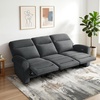 image:imageMCombo 646 Wall Hugger Power Loveseat Recliner Sofa with USB Ports Reclining Loveseat for Small Spaces Living Room RV Fabric PR635M1 Navy BlueDark Grey