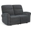 image:imageMCombo 646 Wall Hugger Power Loveseat Recliner Sofa with USB Ports Reclining Loveseat for Small Spaces Living Room RV Fabric PR635M1 Navy BlueDark Grey