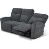 image:imageMCombo 646 Wall Hugger Power Loveseat Recliner Sofa with USB Ports Reclining Loveseat for Small Spaces Living Room RV Fabric PR635M1 Navy BlueDark Grey
