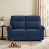 image:imageMCombo 646 Wall Hugger Power Loveseat Recliner Sofa with USB Ports Reclining Loveseat for Small Spaces Living Room RV Fabric PR635M1 Navy BlueNavy Blue