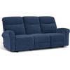 image:imageMCombo 646 Wall Hugger Power Loveseat Recliner Sofa with USB Ports Reclining Loveseat for Small Spaces Living Room RV Fabric PR635M1 Navy BlueNavy Blue
