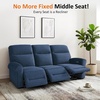 image:imageMCombo 646 Wall Hugger Power Loveseat Recliner Sofa with USB Ports Reclining Loveseat for Small Spaces Living Room RV Fabric PR635M1 Navy BlueNavy Blue