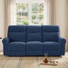 image:imageMCombo 646 Wall Hugger Power Loveseat Recliner Sofa with USB Ports Reclining Loveseat for Small Spaces Living Room RV Fabric PR635M1 Navy BlueNavy Blue