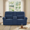 image:imageMCombo 646 Wall Hugger Power Loveseat Recliner Sofa with USB Ports Reclining Loveseat for Small Spaces Living Room RV Fabric PR635M1 Navy BlueNavy Blue