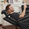 image:imageMCombo 767 3 Seats Zero Gravity Power Loveseat Sofa for Adults Home Theater Seating with Power Headrest FSC Certified USB amp Type C Ports Armrest Storage amp LED Light HTS564 GreyBlack