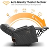 image:imageMCombo 767 3 Seats Zero Gravity Power Loveseat Sofa for Adults Home Theater Seating with Power Headrest FSC Certified USB amp Type C Ports Armrest Storage amp LED Light HTS564 GreyDark Grey