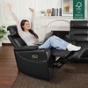 image:imageMCombo 767 3 Seats Zero Gravity Power Loveseat Sofa for Adults Home Theater Seating with Power Headrest FSC Certified USB amp Type C Ports Armrest Storage amp LED Light HTS564 GreyBlack