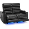 image:imageMCombo 767 3 Seats Zero Gravity Power Loveseat Sofa for Adults Home Theater Seating with Power Headrest FSC Certified USB amp Type C Ports Armrest Storage amp LED Light HTS564 GreyBlack