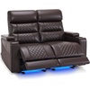 image:imageMCombo 767 3 Seats Zero Gravity Power Loveseat Sofa for Adults Home Theater Seating with Power Headrest FSC Certified USB amp Type C Ports Armrest Storage amp LED Light HTS564 GreyDark Brown