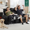 image:imageMCombo 767 3 Seats Zero Gravity Power Loveseat Sofa for Adults Home Theater Seating with Power Headrest FSC Certified USB amp Type C Ports Armrest Storage amp LED Light HTS564 GreyBlack