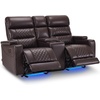 image:imageMCombo 767 3 Seats Zero Gravity Power Loveseat Sofa for Adults Home Theater Seating with Power Headrest FSC Certified USB amp Type C Ports Armrest Storage amp LED Light HTS564 GreyDark Brown