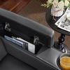 image:imageMCombo 767 3 Seats Zero Gravity Power Loveseat Sofa for Adults Home Theater Seating with Power Headrest FSC Certified USB amp Type C Ports Armrest Storage amp LED Light HTS564 GreyDark Grey