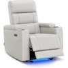 image:imageMCombo 767 3 Seats Zero Gravity Power Loveseat Sofa for Adults Home Theater Seating with Power Headrest FSC Certified USB amp Type C Ports Armrest Storage amp LED Light HTS564 GreyLight Grey