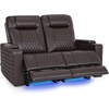 image:imageMCombo 80 Zero Gravity Oversized Power Reclining Loveseat with Adjustable Headrest for Living Room Double Recliner Sofa with USB amp Type C Armrest Storage amp LED Light HTS401SETBrown