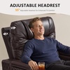image:imageMCombo 80 Zero Gravity Oversized Power Reclining Loveseat with Adjustable Headrest for Living Room Double Recliner Sofa with USB amp Type C Armrest Storage amp LED Light HTS401SETBrown