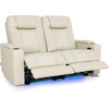image:imageMCombo 80 Zero Gravity Oversized Power Reclining Loveseat with Adjustable Headrest for Living Room Double Recliner Sofa with USB amp Type C Armrest Storage amp LED Light HTS401SETBeige