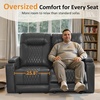 image:imageMCombo 80 Zero Gravity Oversized Power Reclining Loveseat with Adjustable Headrest for Living Room Double Recliner Sofa with USB amp Type C Armrest Storage amp LED Light HTS401SETDark Grey