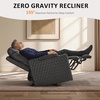 image:imageMCombo 80 Zero Gravity Oversized Power Reclining Loveseat with Adjustable Headrest for Living Room Double Recliner Sofa with USB amp Type C Armrest Storage amp LED Light HTS401SETDark Grey