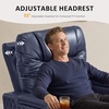 image:imageMCombo 80 Zero Gravity Oversized Power Reclining Loveseat with Adjustable Headrest for Living Room Double Recliner Sofa with USB amp Type C Armrest Storage amp LED Light HTS401SETNavy Blue