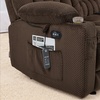 image:imageMCombo 807 W 3 Seater Power Reclining Sofa with Heat and Vibration Massage Zero Gravity Recliner Sofa Couch for Living Room Fabric 6316M3 Brown 3SeaterBrown