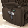 image:imageMCombo 807 W 3 Seater Power Reclining Sofa with Heat and Vibration Massage Zero Gravity Recliner Sofa Couch for Living Room Fabric 6316M3 Brown 3SeaterBrown
