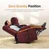 image:imageMCombo 807 W 3 Seater Power Reclining Sofa with Heat and Vibration Massage Zero Gravity Recliner Sofa Couch for Living Room Fabric 6316M3 Burgundy 3SeaterBurgundy