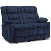 image:imageMCombo 807 W 3 Seater Power Reclining Sofa with Heat and Vibration Massage Zero Gravity Recliner Sofa Couch for Living Room Fabric 6316M3 Burgundy 3SeaterNavy Blue