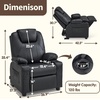 image:imageMCombo Big Kids Recliner for Ages 3 Child Reclining Chair Toddlers Recliner Sofa with Cup Holders Fabric CamouflageBlack
