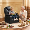 image:imageMCombo Big Kids Recliner for Ages 3 Child Reclining Chair Toddlers Recliner Sofa with Cup Holders Fabric CamouflageBlack