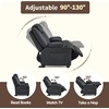 image:imageMCombo Big Kids Recliner for Ages 3 Child Reclining Chair Toddlers Recliner Sofa with Cup Holders Fabric CamouflageBlack