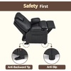 image:imageMCombo Big Kids Recliner for Ages 3 Child Reclining Chair Toddlers Recliner Sofa with Cup Holders Fabric CamouflageBlack