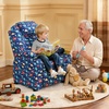 image:imageMCombo Big Kids Recliner for Ages 3 Child Reclining Chair Toddlers Recliner Sofa with Cup Holders Fabric CamouflageDinosaur