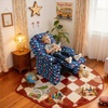 image:imageMCombo Big Kids Recliner for Ages 3 Child Reclining Chair Toddlers Recliner Sofa with Cup Holders Fabric CamouflageDinosaur