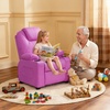image:imageMCombo Big Kids Recliner for Ages 3 Child Reclining Chair Toddlers Recliner Sofa with Cup Holders Fabric CamouflagePink