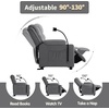 image:imageMCombo Bigger Kids Recliner for Ages 5 Teens Recliner with iPad Stand Child Reclining Chair with Cup Holders CamouflageDark Grey