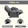 image:imageMCombo Bigger Kids Recliner for Ages 5 Teens Recliner with iPad Stand Child Reclining Chair with Cup Holders CamouflageDark Grey