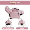 image:imageMCombo Bigger Kids Recliner for Ages 5 Teens Recliner with iPad Stand Child Reclining Chair with Cup Holders CamouflagePink