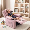 image:imageMCombo Bigger Kids Recliner for Ages 5 Teens Recliner with iPad Stand Child Reclining Chair with Cup Holders CamouflagePink