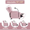 image:imageMCombo Bigger Kids Recliner for Ages 5 Teens Recliner with iPad Stand Child Reclining Chair with Cup Holders CamouflagePink